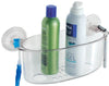 InterDesign Power Lock Shower Basket 5.2 in. H x 4.8 in. W x 10.4 in. L Clear Plastic (Pack of 4)