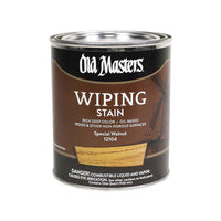 Old Masters Semi-Transparent Special Walnut Oil-Based Wiping Stain 1 qt. (Pack of 4)