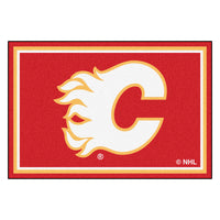 NHL - Calgary Flames 5ft. x 8 ft. Plush Area Rug