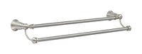 Moen Sage Brushed Nickel Double Towel Bar 24 in. L Brass