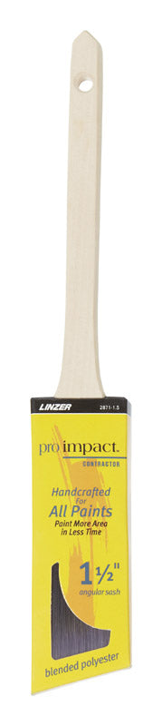 Linzer Pro Impact 1-1/2 in. Thin Angle Contractor Paint Brush