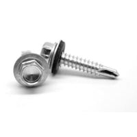 Grip-Rite Pro-Twist No. 12 Sizes X 1-1/4 in. L Hex Hex Head Screws w/Washers