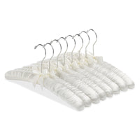 Whitmor 6.25 in. H X 1.25 in. W X 15.25 in. L Metal Bone Satin Pad Hanger 8 pk