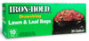 Iron Hold 618730 39 Gallon Drawstring Lawn & Leaf Bags 10 Count (Pack of 12)