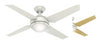 Hunter Sonic 52 in. Snow White LED Indoor Ceiling Fan