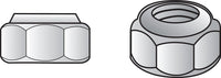 Hillman 5/16 in. Zinc-Plated Steel USS Nylon Lock Nut 100 pk