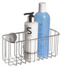 iDesign Rondo 5 in. H X 4 in. W X 8.8 in. L Silver Suction Shower Caddy