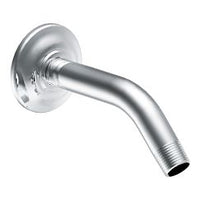 Chrome shower arm