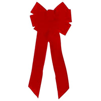 Holiday Trims Christmas Bow Bow Red Velvet 10 inch 1 pk (Pack of 12)