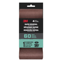 3M Rapid Removal 36 in. L x 4 in. W Aluminum Oxide Sanding Belt 60 Grit Medium 1 pc.