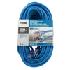 Prime Neon Flex Outdoor 100 ft. L Hi Vis Blue Extension Cord 12/3 SJTW