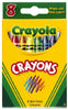 Crayola Assorted Color Crayons 8 pk (Pack of 3)