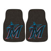 MLB - Miami Marlins Carpet Car Mat Set - 2 Pieces