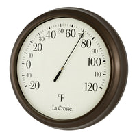 La Crosse Technology Dial Thermometer Plastic Brown 6.5 in.