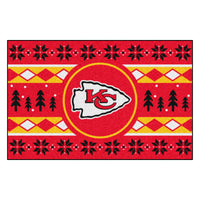 NFL - Kansas City Chiefs Holiday Sweater Rug - 19in. x 30in.