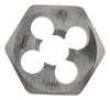 Irwin Hanson High Carbon Steel Metric Hexagon Die 10 - 1.00 mm 1 pc