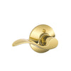 Schlage Accent Bright Brass Dummy Lever Left Handed