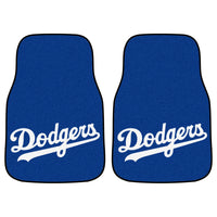 MLB - Los Angeles Dodgers Script Carpet Car Mat Set - 2 Pieces