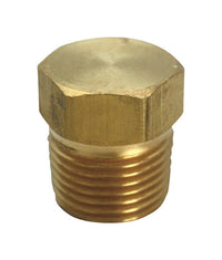 JMF 1/2 in. MPT Yellow Brass Hex Head Plug (Pack of 5)