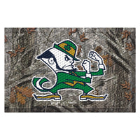 Notre Dame Leprechaun Camo Rubber Scraper Door Mat