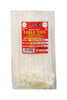 Tool City  7.9 in. L White  Cable Tie  100 pk