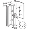 Prime-Line Wood Tone Aluminum Outdoor Patio Door Handle Set