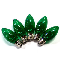 Holiday Bright Lights Incandescent C9 Green 25 ct Replacement Christmas Light Bulbs 0.08 ft.