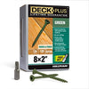 Deck Plus No. 8  x 2 in. L Star Flat Head Exterior Deck Screws 1 lb.