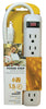 Prime 1.5 ft. L 6 outlets Power Strip White