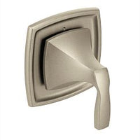 Brushed nickel transfer valve trim