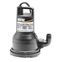 Wayne 1/3 HP 2600 gph Thermoplastic Switchless Switch Bottom AC Submersible Multi-Use Pump