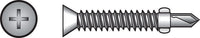 Hillman No. 10-24 X 1 in. L Phillips Wafer Head Self-Drilling Screws w/Wings 100 pk