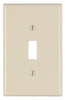 Leviton Light Almond 1 gang Thermoset Plastic Toggle Wall Plate 1 pk