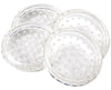 Softtouch Felt/Plastic Caster Cup Clear Round 4 in. W X 4 in. L 4 pk