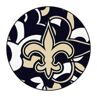 NFL - New Orleans Saints XFIT Roundel Rug - 27in. Diameter