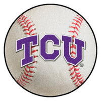 Texas Christian University Baseball Rug - 27in. Diameter