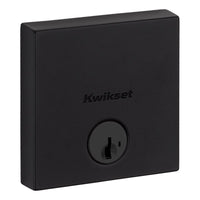 Kwikset Downtown Matte Black Zinc Single Cylinder Smart Key Deadbolt