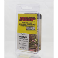 Fastap Trimtite No. 7  S X 2-1/4 in. L Square Yellow Zinc Screws 4 oz  (Pack of 12)