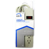 Home Plus 2 ft. L 4 outlets Power Strip Gray