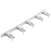 Tool Storage Clips, White Steel (Pack of 6)