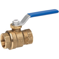 B&K Mueller Brass 600 PSI Threaded FIP Lead Free Ball Valve 2 I.D. x 2 O.D. in.