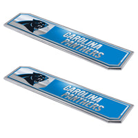 NFL - Carolina Panthers 2 Piece Heavy Duty Alumnium Truck Emblem Set