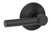 Schlage Broadway Matte Black Passage Lever Right or Left Handed