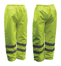 Boss Hi-Vis Insulated Yellow Polyester Rain Pants XXL