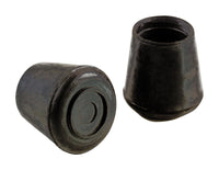 Shepherd Hardware Rubber Leg Tip Black Round 4 pk