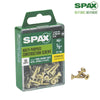 SPAX No. 6 x 5/8 in. L Phillips/Square Flat Head Yellow Zinc Steel Multi-Purpose Screw 50 each