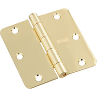 SPB512RC 3-1/2" 1/4R Hinge 1/pk - Polished Brass