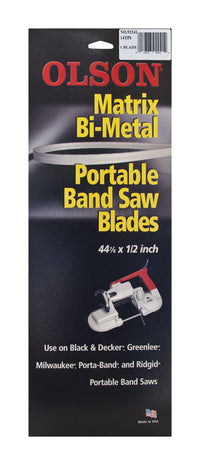 Olson 44.9 in. L X 0.5 in. W Bi-Metal Band Saw Blade 14 TPI Regular teeth 1 pk