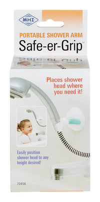 Safe-er-Grip White Shower Arm