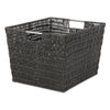 Whitmor Brown Storage Bin 9.8 in. H X 15 in. W X 13 in. D Stackable